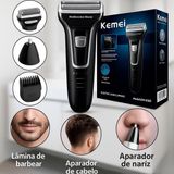 Maquina De Barba Kemei 3 Em 1 Recarregável