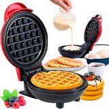 Mini Waffle Elétrica Pequena Ideal Para Café Da Tarde 110v