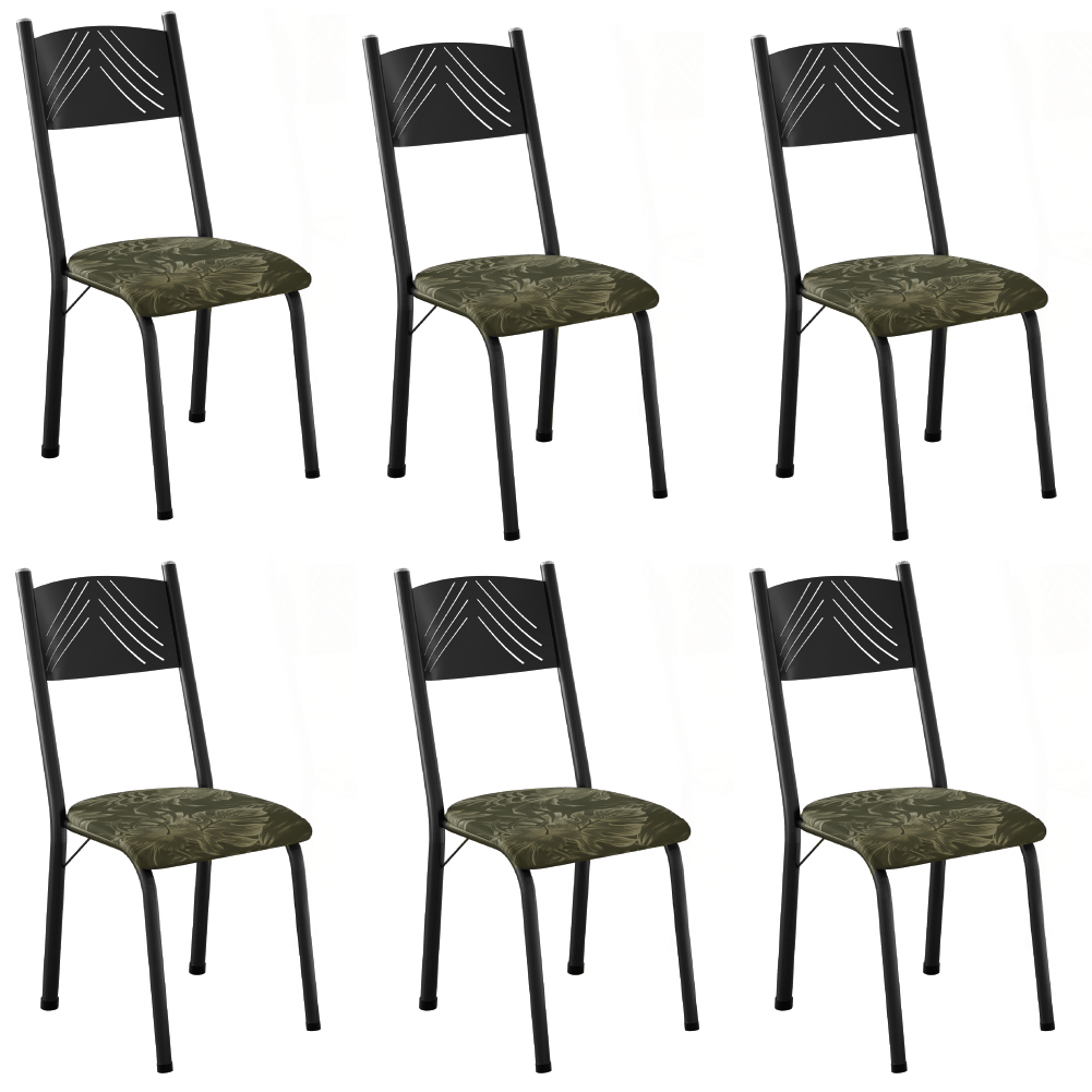 Conjunto Com 6 Cadeiras Liz Artefamol