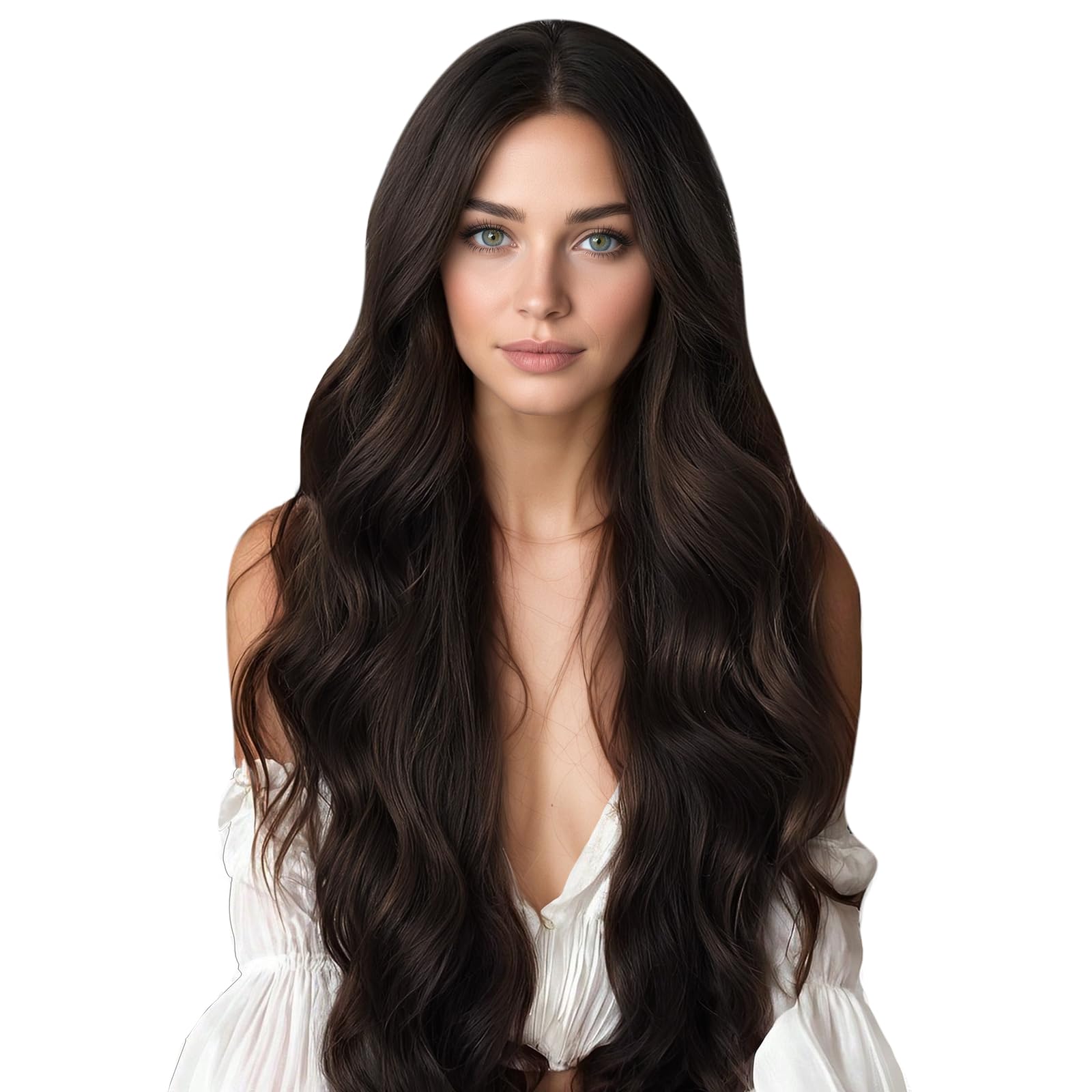 Fita Adesiva Em Extensões De Cabelo Full Shine Dark Brown 50 G 24 Polegadas