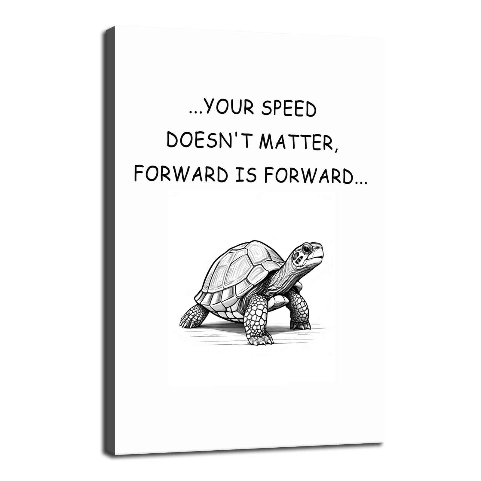 Citação Motivacional De Wall Art Wyjdfart Turtle “forward Is Forward”