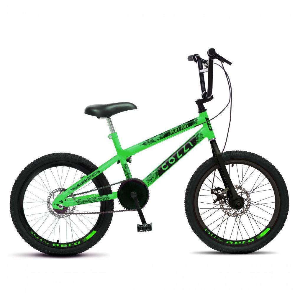Bicicleta Colli Skill Boy Aro 20 Aero Guidão Cross Bmx Tam 14