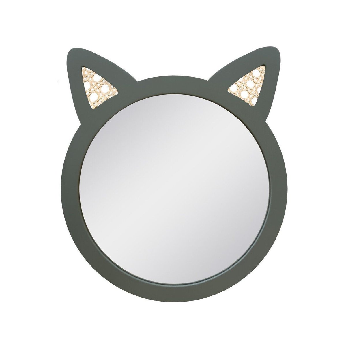 Espelho Decorativo Infantil 37x34cm Verde