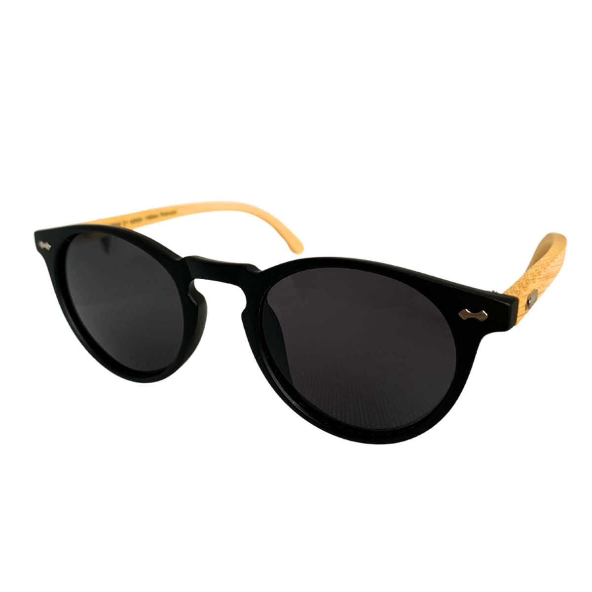 Óculos De Sol Hang Loose Polarizado Preto Bambu Square
