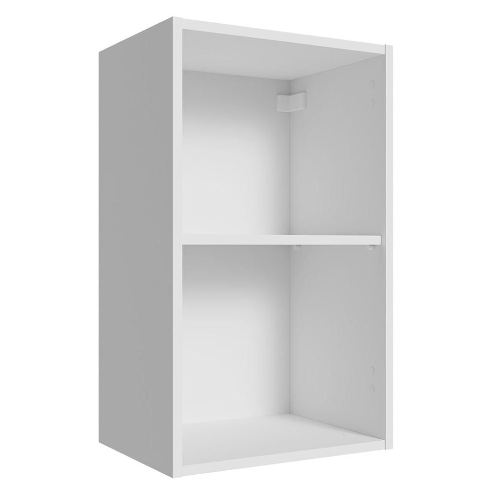 Armário Aéreo Para Quarto 40 Cm 2 Nichos Abertos Branco Neo Madesa
