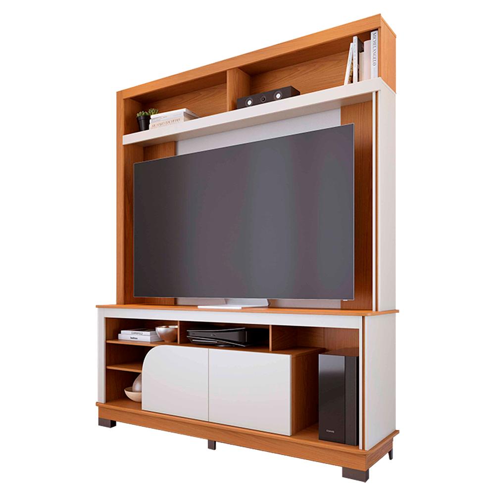 Estante Home Tv 65 Pol 2 Portas 160 Cm Belaya Freijo Off White Matte Colibri