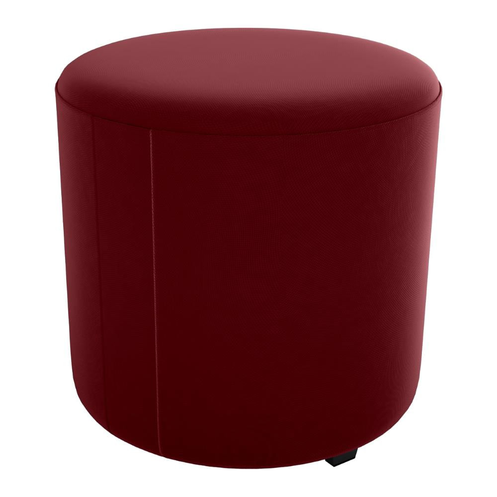 Puff Redondo Copenhage Veludo Maserati Vermelho Milani Store