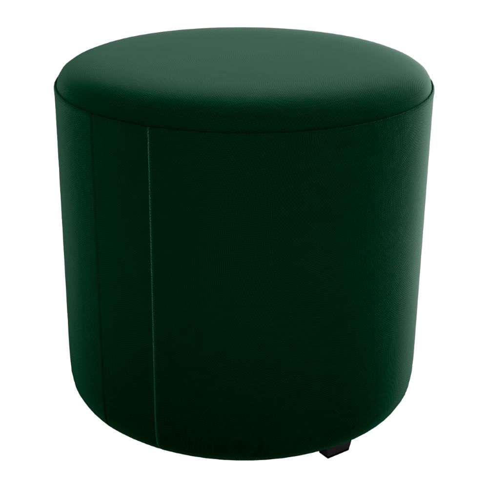 Puff Redondo Copenhage Veludo Maserati Verde Milani Store