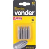 Bits Ponteira Philips 1-4 N.1 3-16x38mm Com 5 Peças Vonder