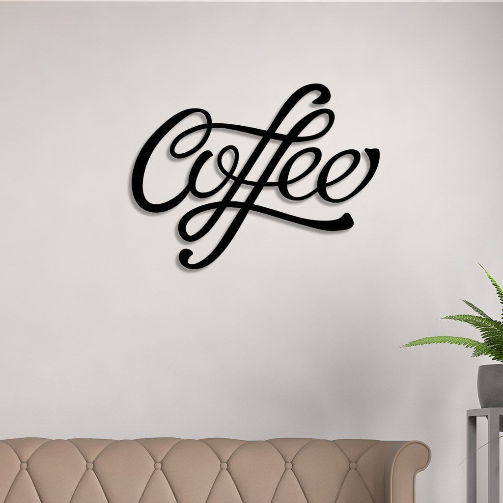 Letreiro de Parede em MDF Coffee
