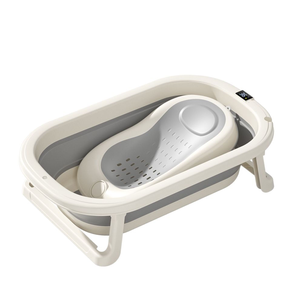 Banheira De Bebê Dobrável Pequena Vesi 28 L - Cinza