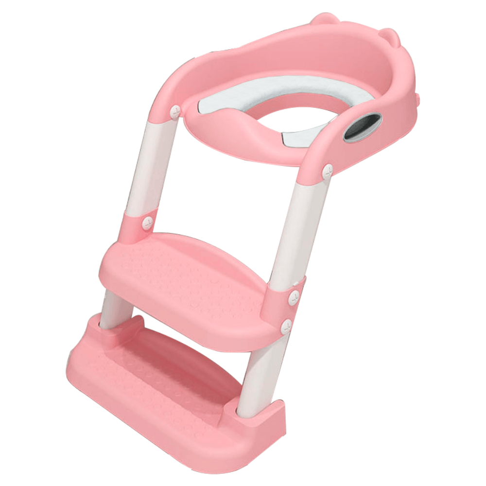 Assento Sanitário Infantil Com Escada - Salmão