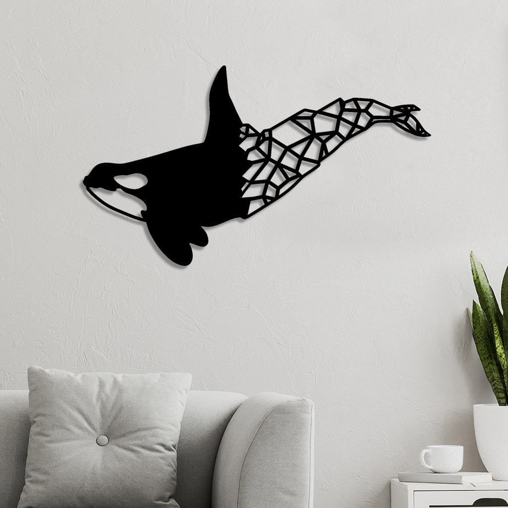 Escultura de Parede em MDF Baleia