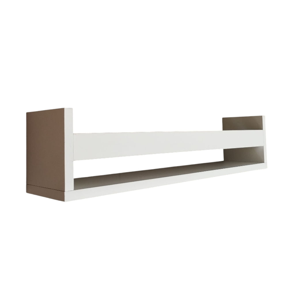 Prateleira De Livro Mdf De Parede Estante Livreiro Acomoda Boneca Pelucia 60cm De Comprimento Revisteiro