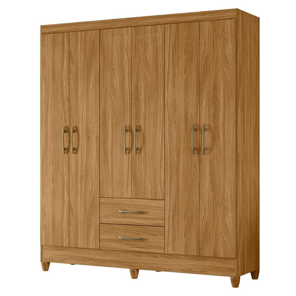 Guarda Roupa Casal Panama 6p 153 Cm Freijo Moval