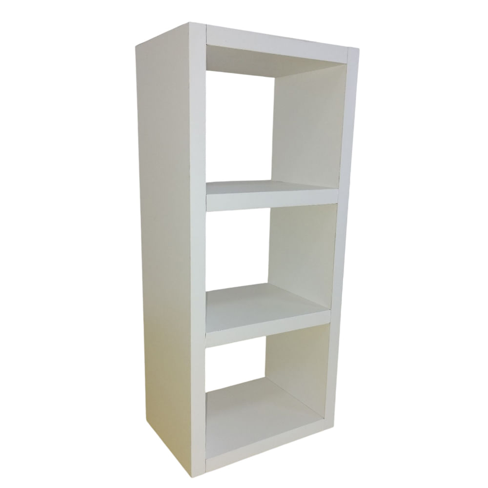 Nicho Vertical 100% Mdf Com 3 Divisorias 18x40x12 Acabamento Fosco Tx Suporte Para Livro Brinquedos