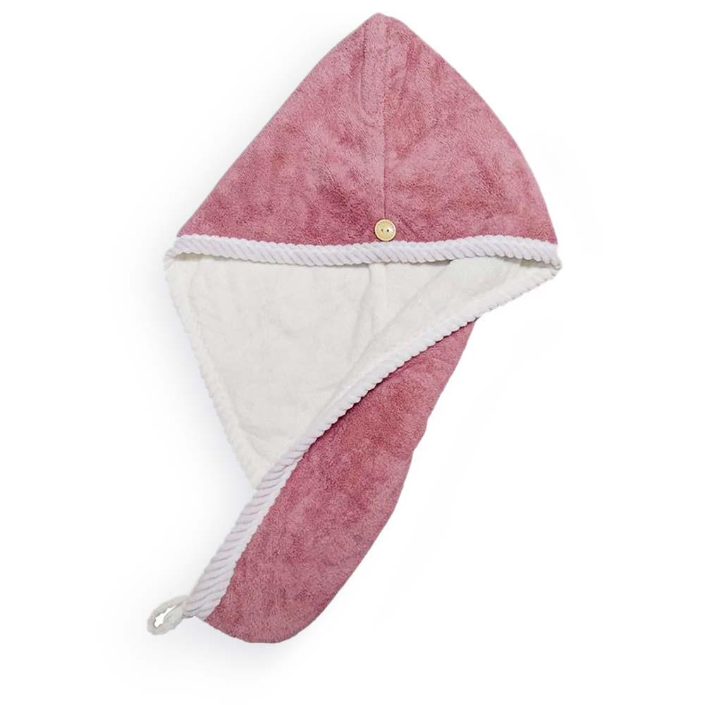 Touca Para Cabelo Dupla Face Power Sec Antifrizz 28x64cm - Catran Rosa