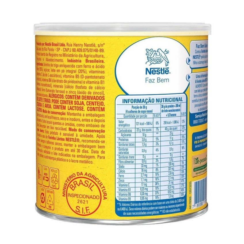 Farinha Láctea Nestlé Tradicional 360g - imagem 2