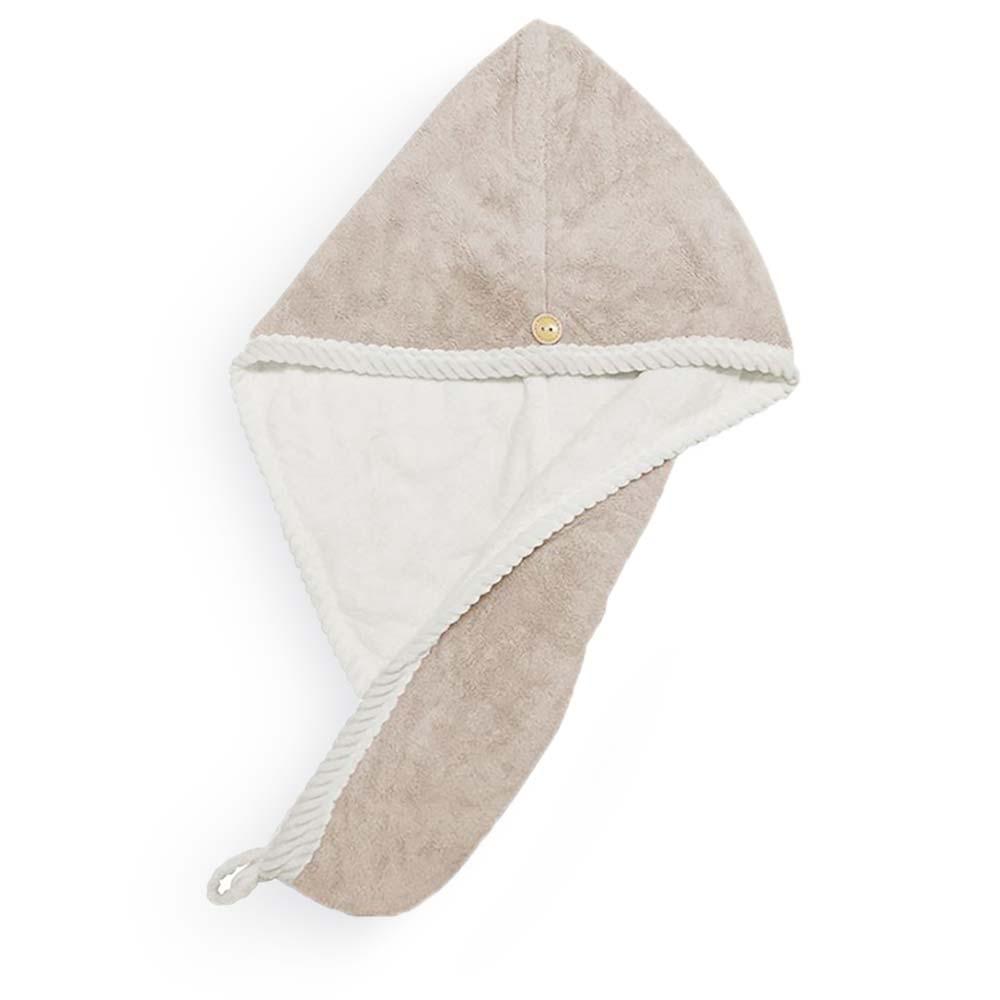 Touca Para Cabelo Dupla Face Power Sec Antifrizz 28x64cm - Catran Bege