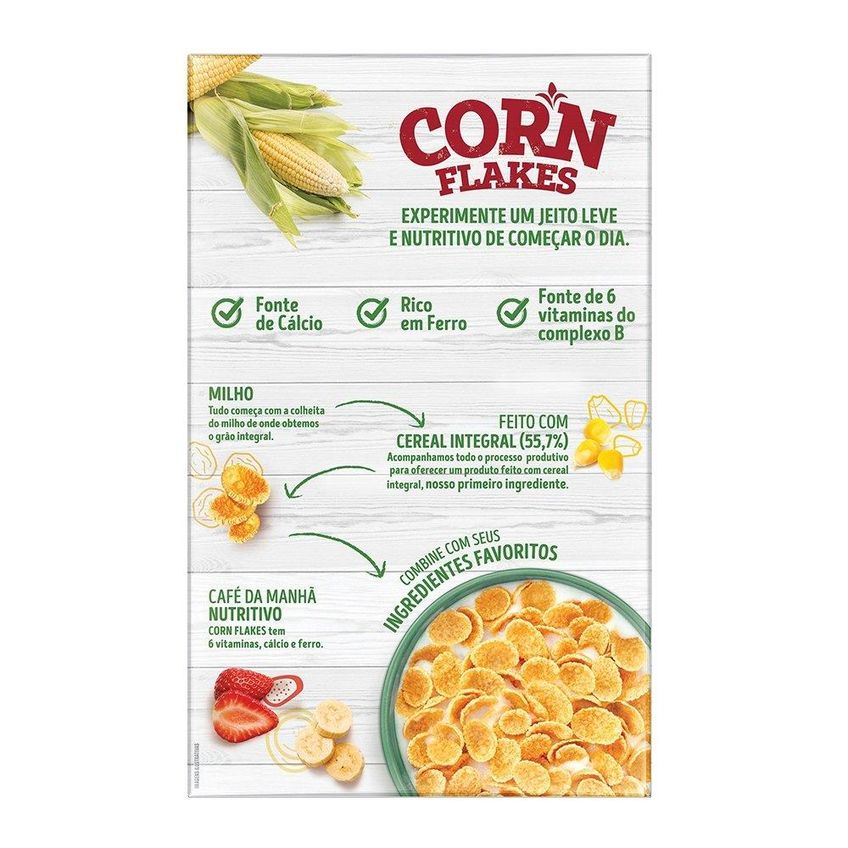 Cereal Matinal Nestlé Corn Flakes 190g - imagem 3