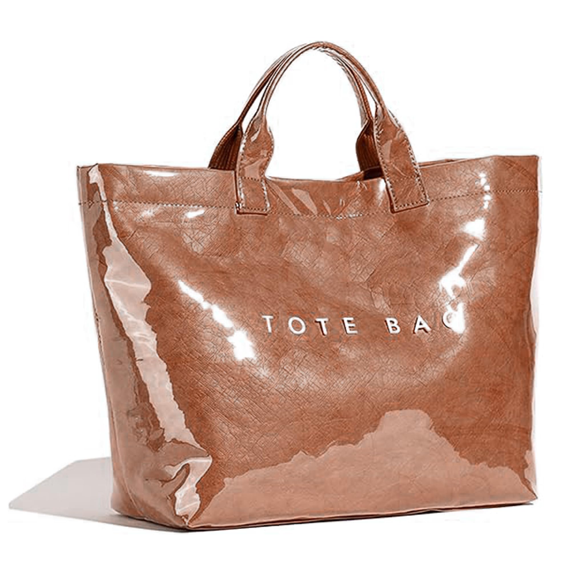 Sacola Bbiqi Para Mulheres Bolsa Grande Com Impressão De Letras De Pvc