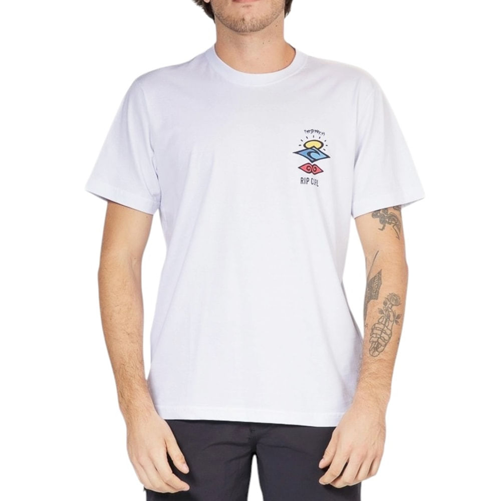 Camiseta Rip Curl Search Icon White