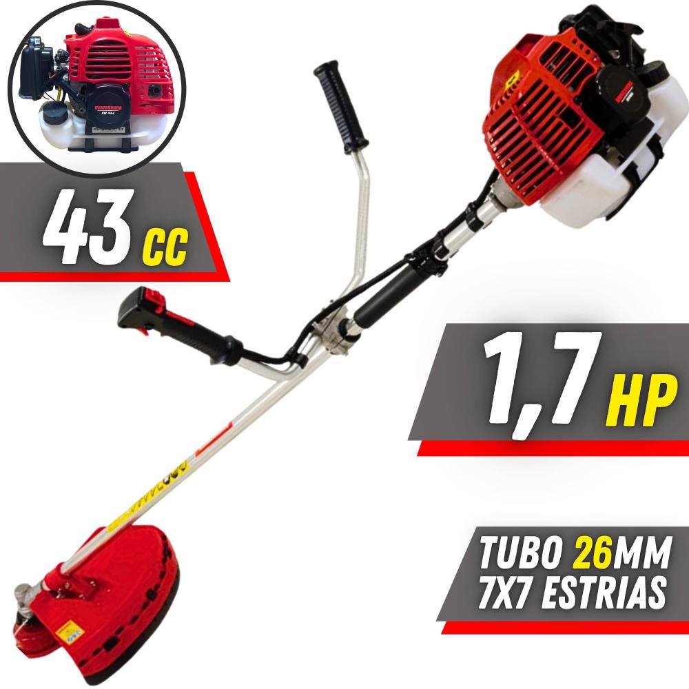 Máquina De Cortar Grama Profissional À Gasolina Kawashima Kw43l 2t 43cc ...