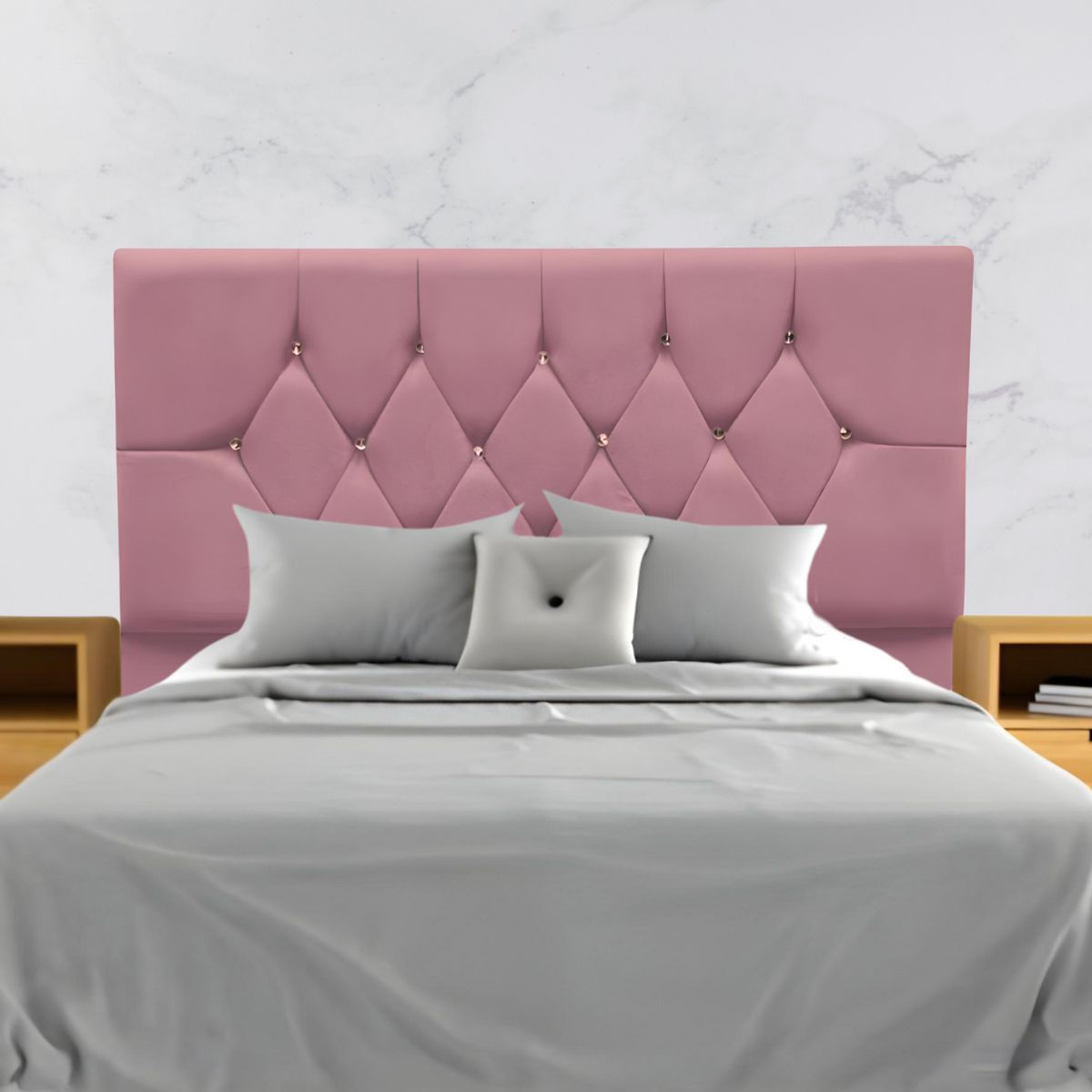 Cabeceira Para Cama Casal Queen 160 Cm Rafaela E Frame Suede