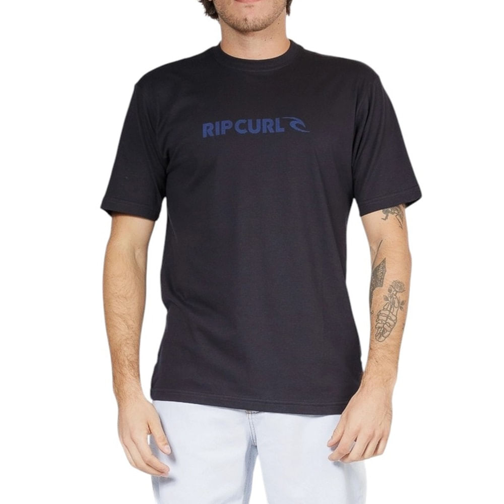 Camiseta Rip Curl New Icon Sphere Washed Black