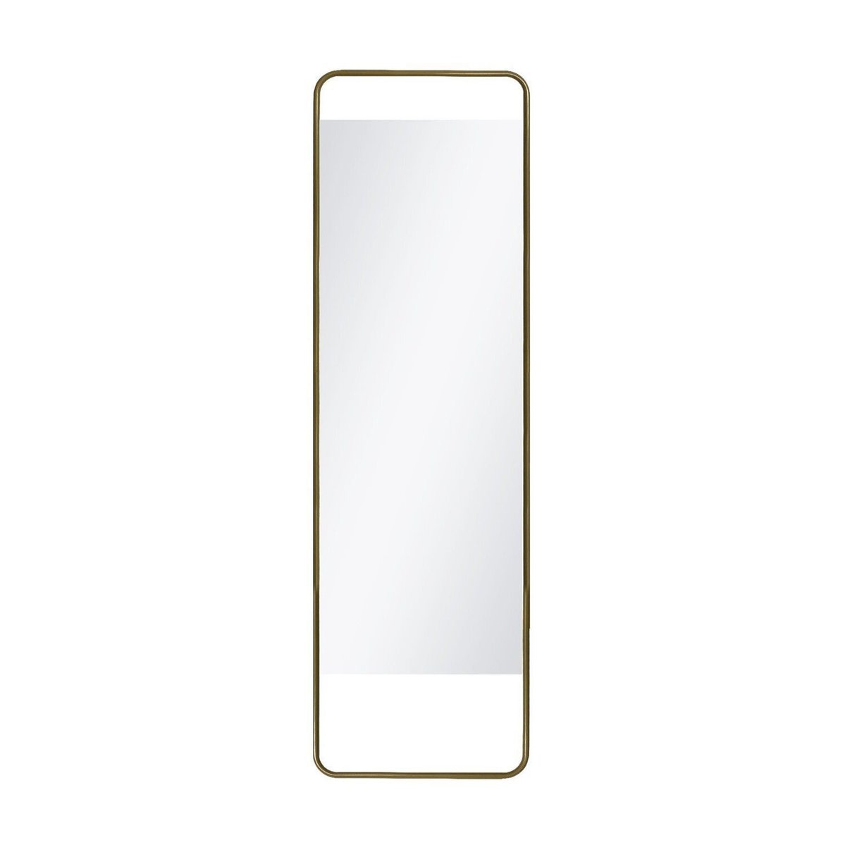 Espelho De Corpo Reto Fit 150x43cm Retangular Dourado