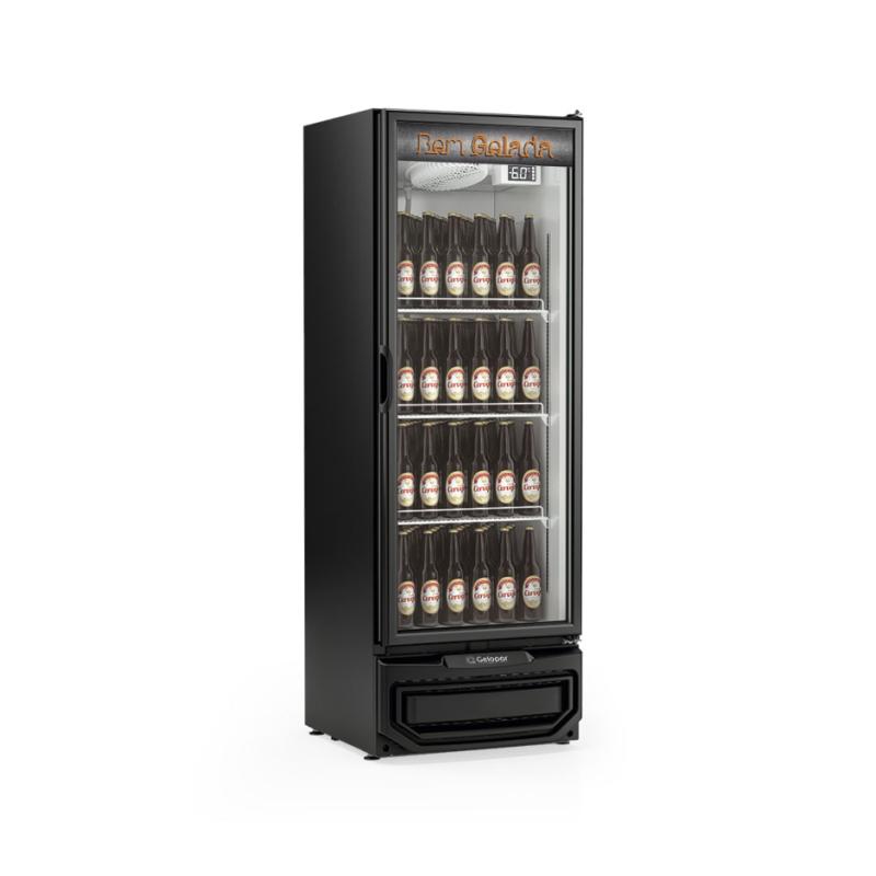 Geladeira/refrigerador 410 Litros 1 Porta Preto Porta de Vidro - Gelopar - 220v - Gcb-40 V Pr