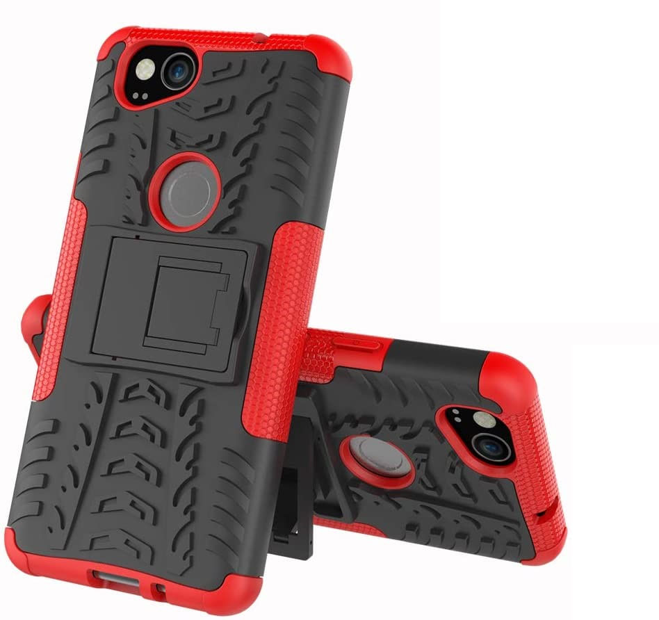 Capa Capinha Hybrid Anti Impacto Google Pixel 2 Tela 5.0 - Vermelho