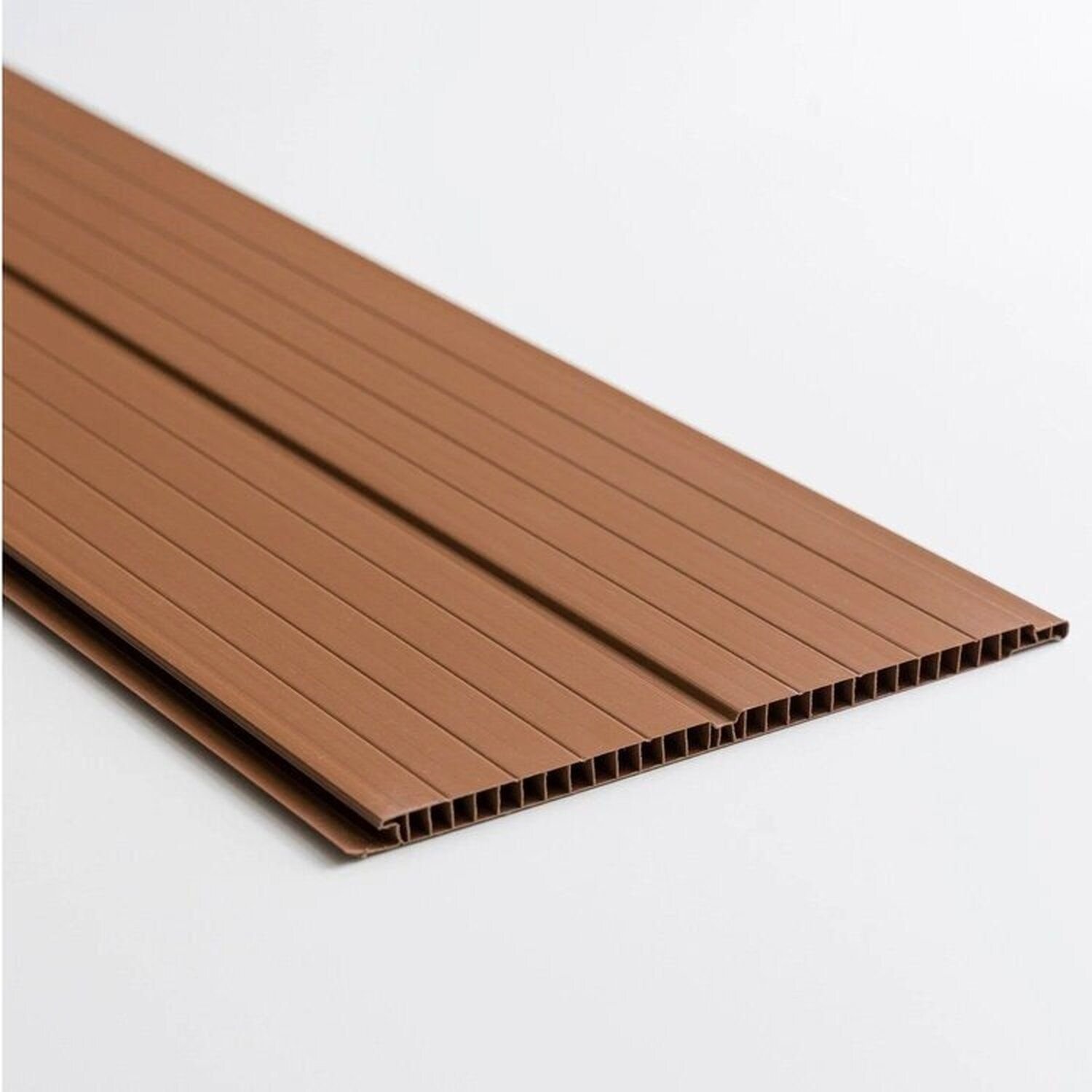 Kit Com 36 M² Forro De Pvc 8mm X 20cm X 3m Belplast Marrom