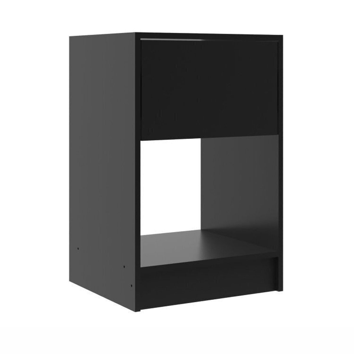 Kit Com 2 Mesas De Cabeceira Bravo Com Gaveta E Nicho Preto