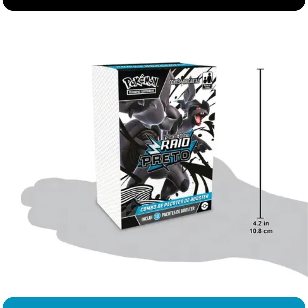 Booster Box Raio Preto Pokémon Combo De 18 Boosters Copag - Carrefour