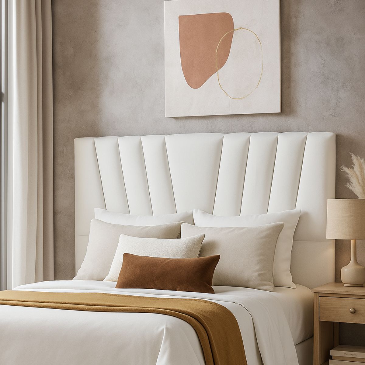 Cabeceira Cama Box Solteiro 90 Cm Lizza Em Corino Com Frame