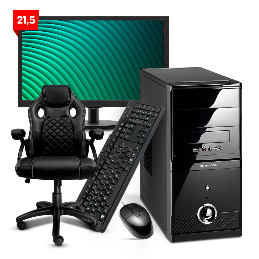 Computador Smart Pc Smt81976 Intel I5 8gb Ssd 240gb + Cadeira U Unica Unica