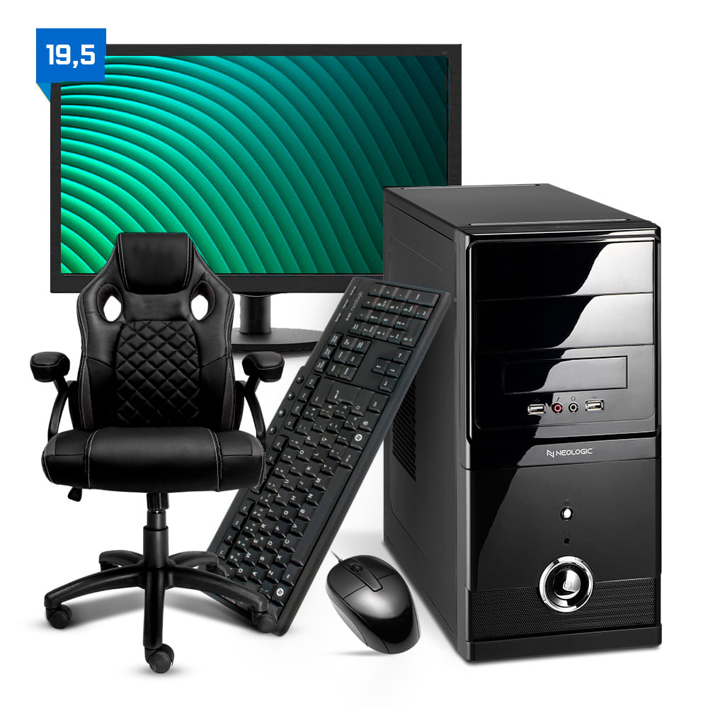 Computador Smart Pc Smt81967 Intel I5 8gb Ssd 120gb + Cadeira U Unica Unica