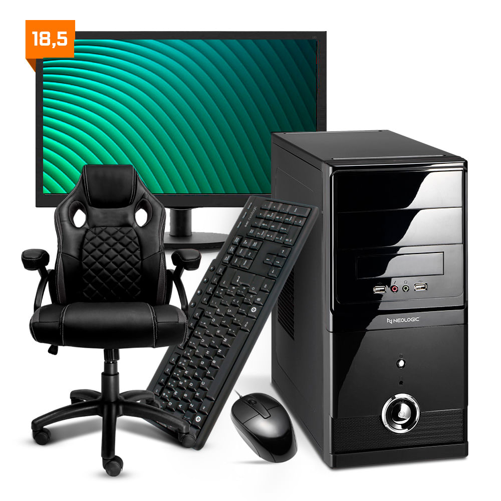 Computador Smart Pc Smt81974 Intel I5 8gb Ssd 240gb + Cadeira U Unica Unica