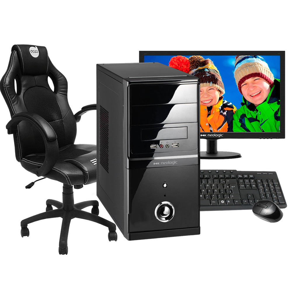 Computador Smart Pc Smt81797 Intel Core I5 8gb 1tb Monitor 18,5 Com Cadeira U Única Unica