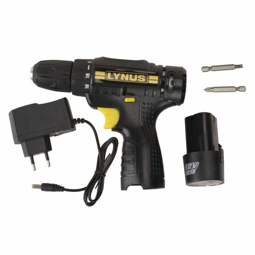 Parafusadeira 12v 750 Rpm Torque 18nm Pfl-12p Lynus - imagem 2