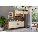 Cozinha Modulada Ronipa Syrah 4 Peças (2aéreos+2balcões) C4p248 Amendoa/off White-ronipa