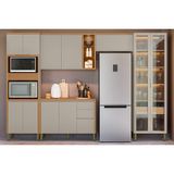 Kit Cozinha Modulada 5 Peças Allure (2aéreos+1balcão+1cristaleira+1paneleiro) Cp15 Jequitiba/gris Fosco - Linea Brasil