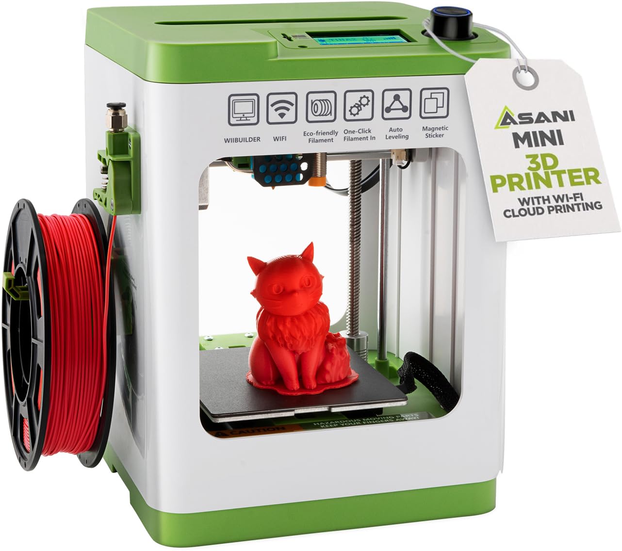 Impressora 3d Asani Mini Para Crianças E Iniciantes Com Kit Inicial