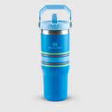 Garrafa Térmica Tumbler Flip Straw Varsity Azure Stripes 887ml - Stanley R8485