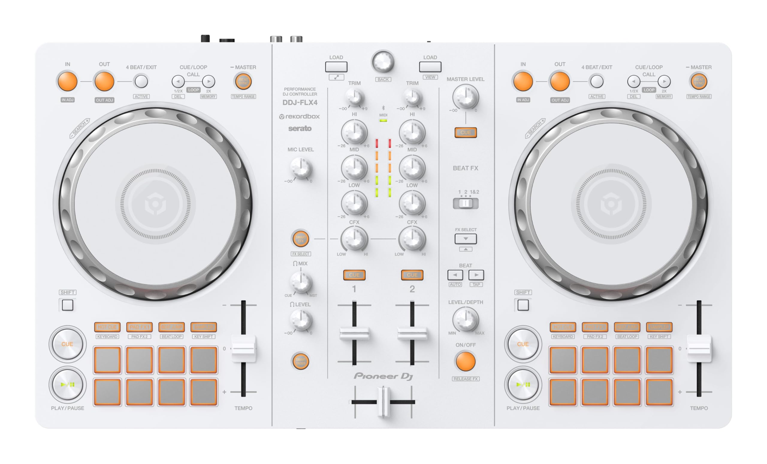 Controlador De Dj Pioneer Dj Ddj-flx4 Rekordbox De 2 Decks Serato