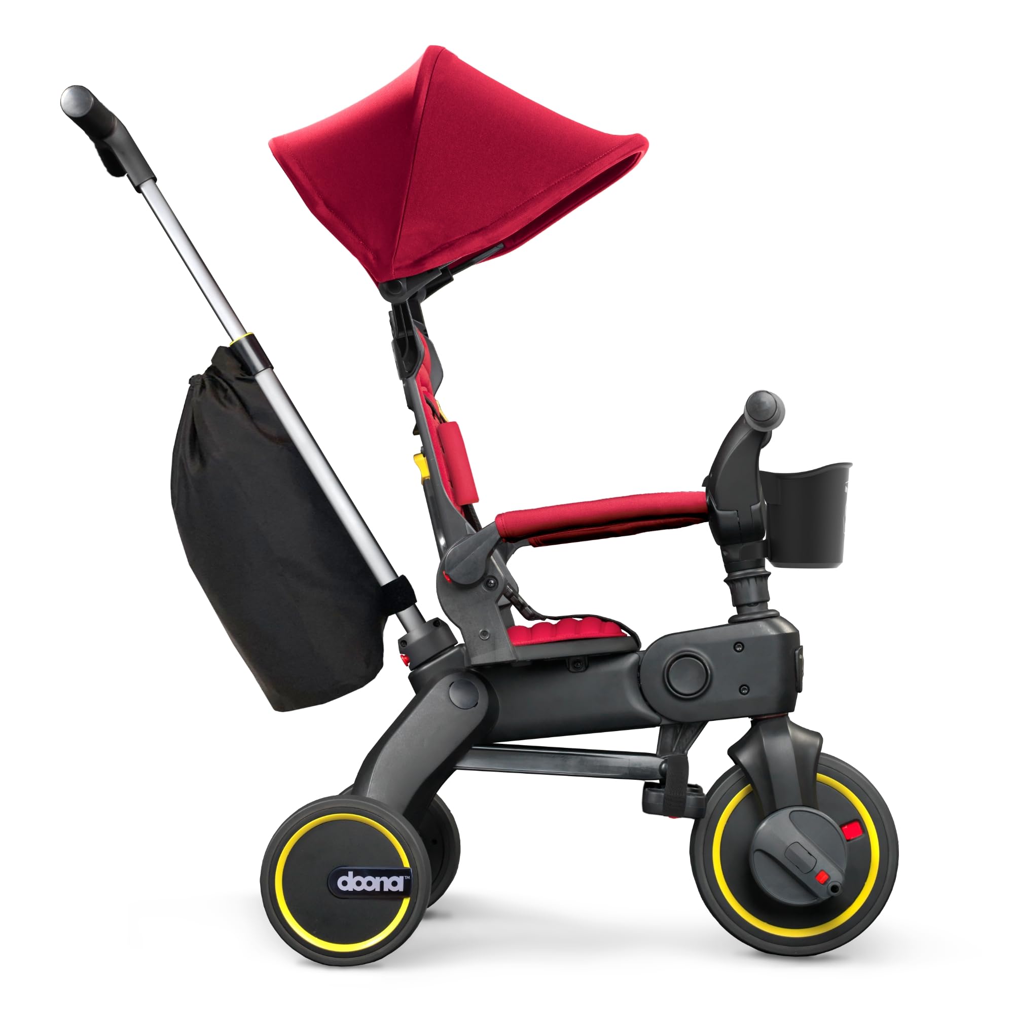Triciclo Doona Liki Trike S3 Flame Red De 10 A 36 Meses Com Acesso.