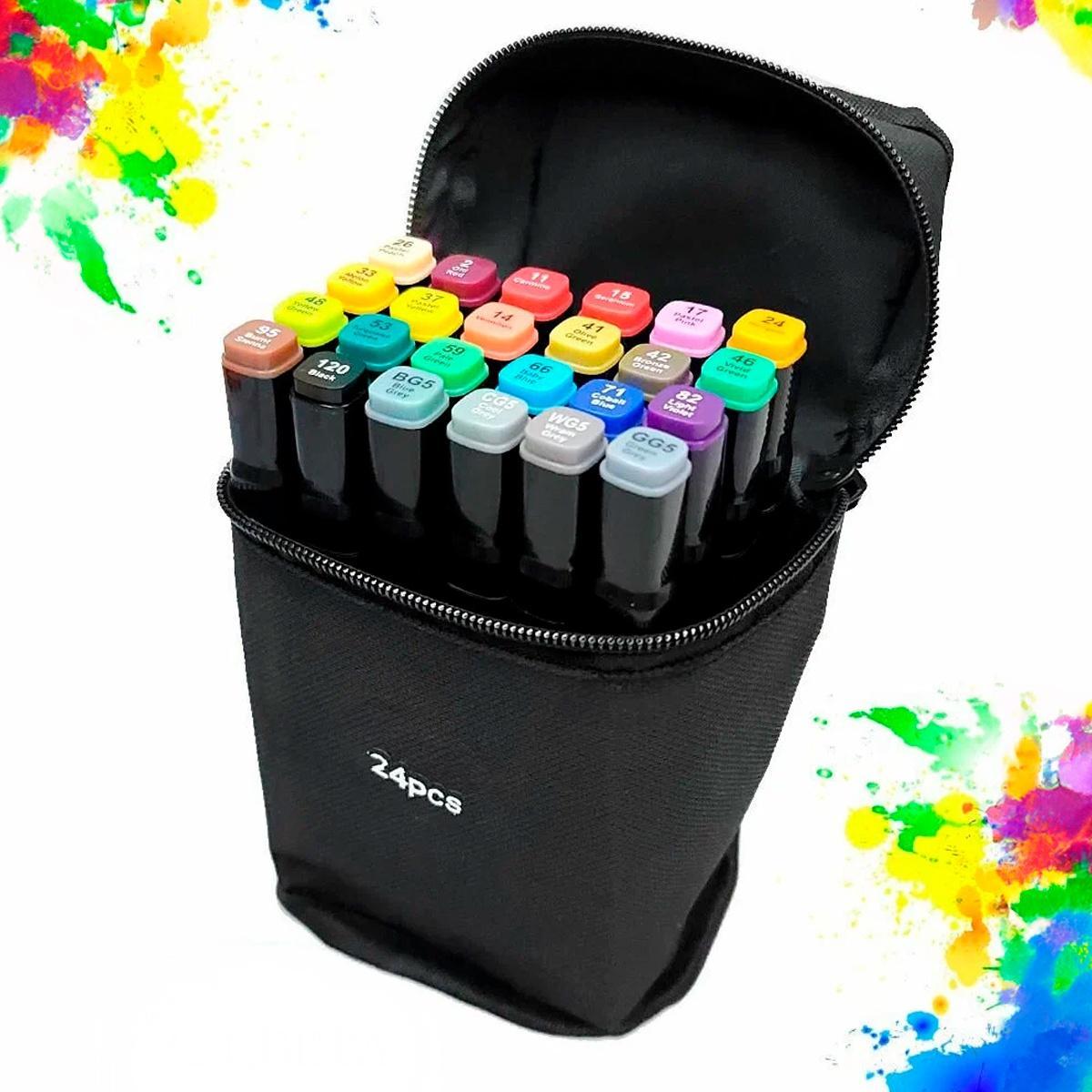 Kit Canetinha 24 Unidades Pintura Escolar Profissional - Carrefour