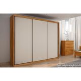 Guarda Roupas 3 Portas De Correr De E 6 Gavetas Paradizzo/palazzo Cumaru/fendi 25 - Novo Horizonte