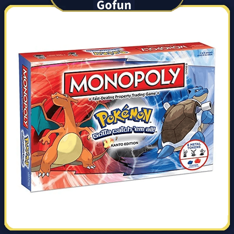 Jogo De Tabuleiro Monopoly Pokemon Kanto Edition 2-6 Jogadores 8+